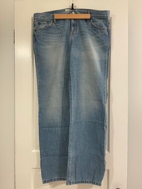 GAP Straight-Leg Boyfriend Jeans Medium Blue Size 16